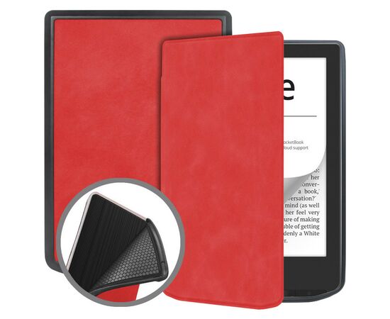 Чехол для электронной книги BeCover Smart Case PocketBook 629 Verse / 634 Verse Pro 6" Red (710979), изображение 2 Чехол для электронной книги BeCover Smart Case PocketBook 629 Verse / 634 Verse Pro 6" Red (710979), изображение 2