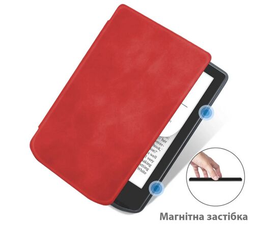 Чехол для электронной книги BeCover Smart Case PocketBook 629 Verse / 634 Verse Pro 6" Red (710979), изображение 4 Чехол для электронной книги BeCover Smart Case PocketBook 629 Verse / 634 Verse Pro 6" Red (710979), изображение 4