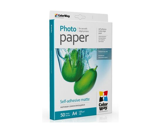 Фотобумага ColorWay A4 120г glossy 50л (PMS1208050A4), изображение 2