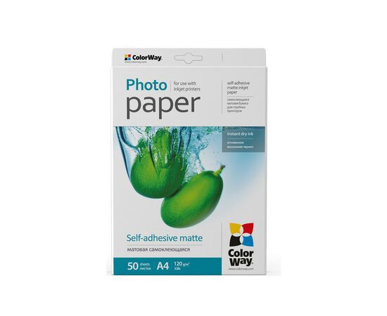 Фотобумага ColorWay A4 120г glossy 50л (PMS1208050A4)
