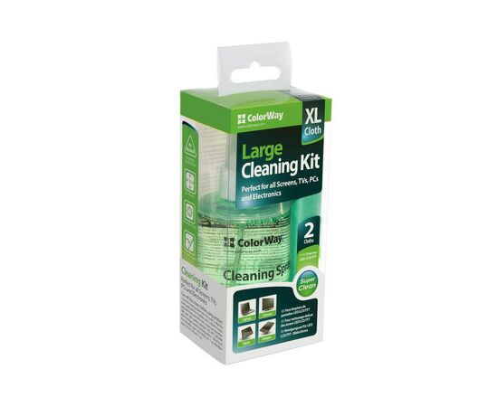 Універсальний чистячий набір ColorWay Cleaning Kit XL for Screens, TVs, PCs (CW-5200)