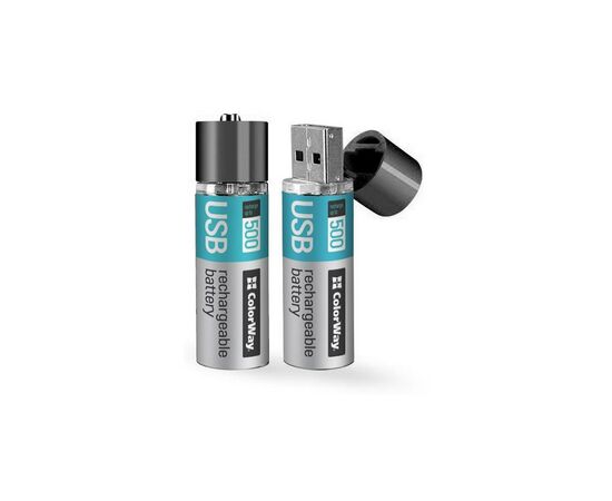 Акумулятор ColorWay AA USB 1200 mAh 1.5V R6 * 2 (CW-UBAA-02)