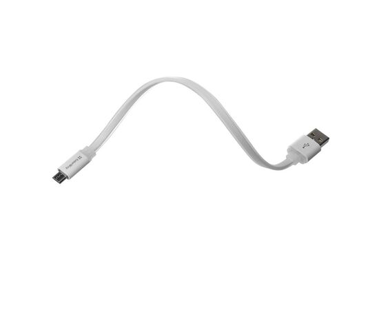Дата кабель USB 2.0 AM to Micro 5P 0.25m white ColorWay (CW-CBUM-MUM25W), изображение 3 Дата кабель USB 2.0 AM to Micro 5P 0.25m white ColorWay (CW-CBUM-MUM25W), изображение 3