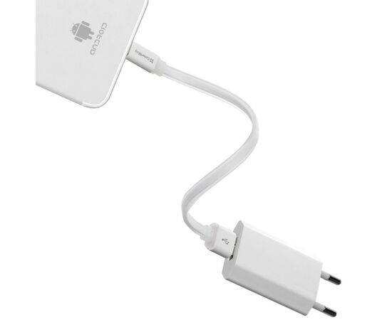 Дата кабель USB 2.0 AM to Micro 5P 0.25m white ColorWay (CW-CBUM-MUM25W), изображение 5 Дата кабель USB 2.0 AM to Micro 5P 0.25m white ColorWay (CW-CBUM-MUM25W), изображение 5