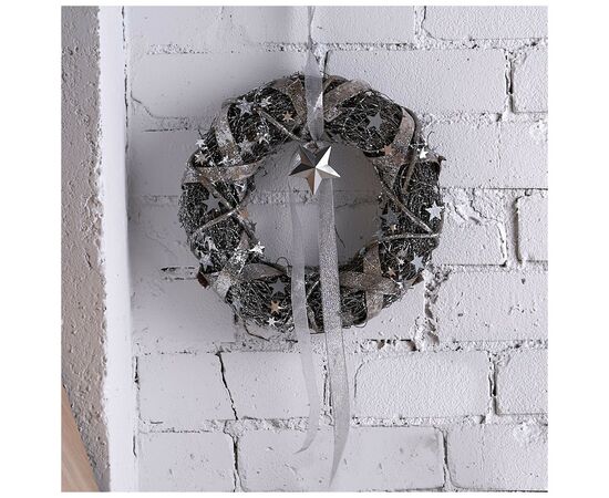 Різдвяний вінок ColorWay Merry Christmas з натуральних гілок ротанга (CW-MCW-35DG), зображення 2 Різдвяний вінок ColorWay Merry Christmas з натуральних гілок ротанга (CW-MCW-35DG), зображення 2