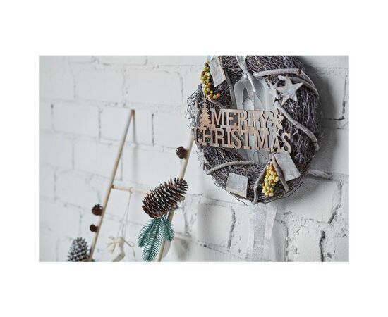 Рождественский венок ColorWay Merry Christmas из натурал. веток ротан (CW-MCW-35G), изображение 2 Рождественский венок ColorWay Merry Christmas из натурал. веток ротан (CW-MCW-35G), изображение 2