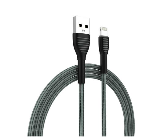 Дата кабель USB 2.0 AM to Lightning 1.0m ColorWay (CW-CBUL041-GR), изображение 2 Дата кабель USB 2.0 AM to Lightning 1.0m ColorWay (CW-CBUL041-GR), изображение 2