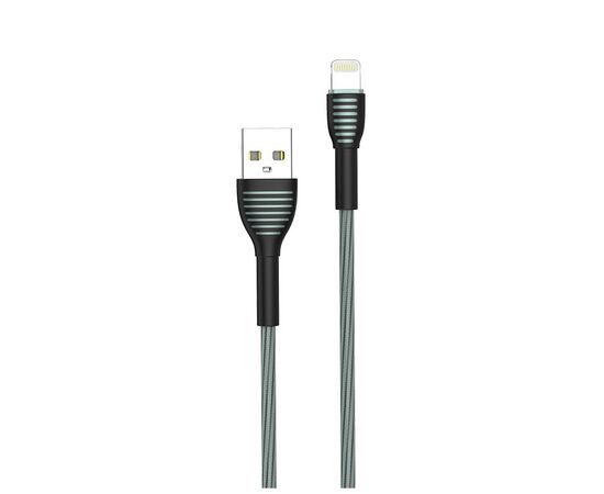 Дата кабель USB 2.0 AM to Lightning 1.0m ColorWay (CW-CBUL041-GR), изображение 4 Дата кабель USB 2.0 AM to Lightning 1.0m ColorWay (CW-CBUL041-GR), изображение 4