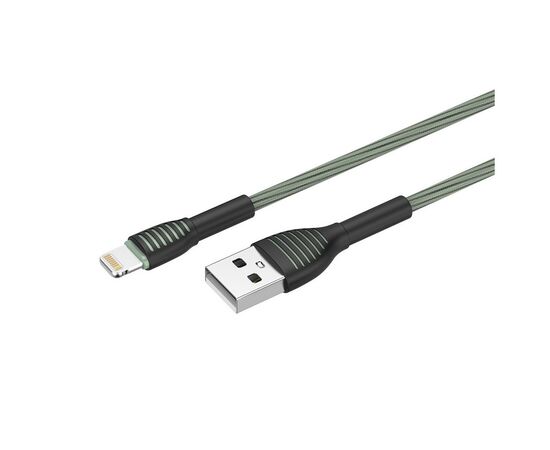 Дата кабель USB 2.0 AM to Lightning 1.0m ColorWay (CW-CBUL041-GR), изображение 5 Дата кабель USB 2.0 AM to Lightning 1.0m ColorWay (CW-CBUL041-GR), изображение 5