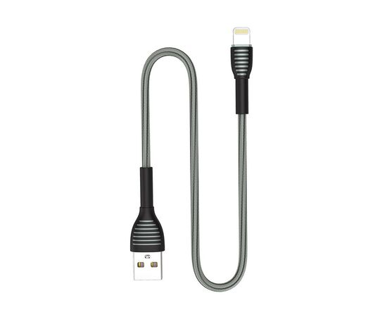 Дата кабель USB 2.0 AM to Lightning 1.0m ColorWay (CW-CBUL041-GR), изображение 7 Дата кабель USB 2.0 AM to Lightning 1.0m ColorWay (CW-CBUL041-GR), изображение 7