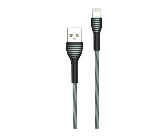 Дата кабель USB 2.0 AM to Lightning 1.0m ColorWay (CW-CBUL041-GR)