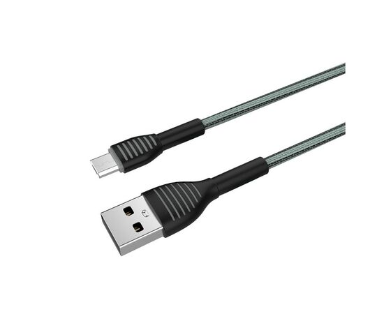 Дата кабель USB 2.0 AM to Micro 5P 1.0m ColorWay (CW-CBUM041-GR), изображение 5 Дата кабель USB 2.0 AM to Micro 5P 1.0m ColorWay (CW-CBUM041-GR), изображение 5