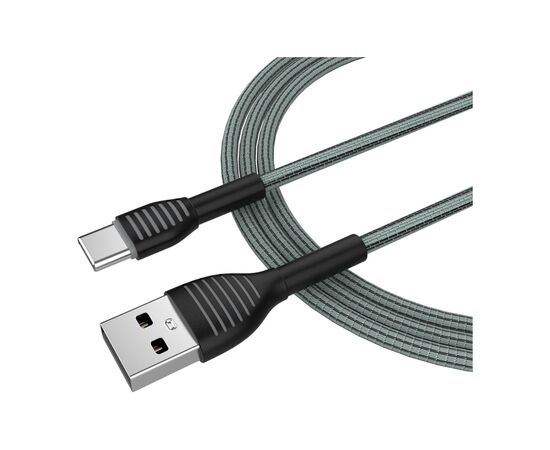 Дата кабель USB 2.0 AM to Type-C 1.0m ColorWay (CW-CBUC041-GR), изображение 2 Дата кабель USB 2.0 AM to Type-C 1.0m ColorWay (CW-CBUC041-GR), изображение 2