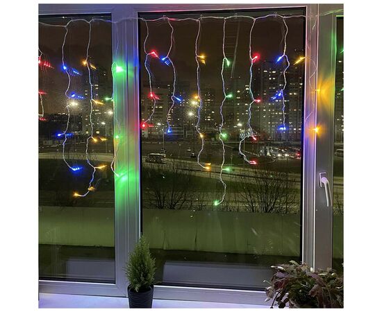 Гирлянда ColorWay Бахрома 3мx0.6м 100Led IP20 цветная (CW-GF-100L36VMC), изображение 10 Гирлянда ColorWay Бахрома 3мx0.6м 100Led IP20 цветная (CW-GF-100L36VMC), изображение 10