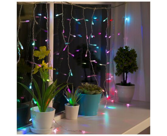 Гирлянда ColorWay Бахрома 3мx0.6м 100Led IP20 цветная (CW-GF-100L36VMC), изображение 11 Гирлянда ColorWay Бахрома 3мx0.6м 100Led IP20 цветная (CW-GF-100L36VMC), изображение 11