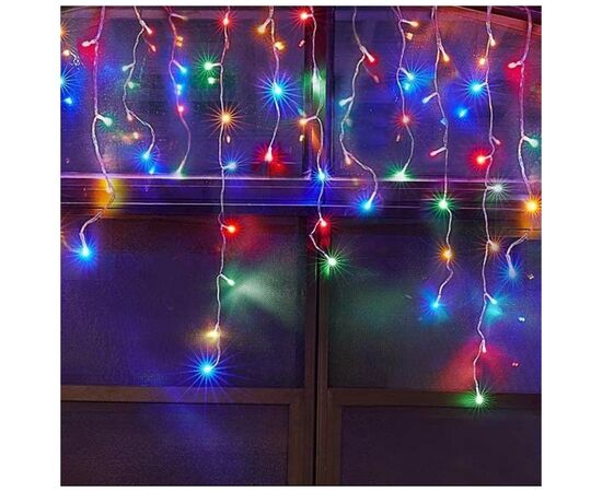 Гирлянда ColorWay Бахрома 3мx0.6м 100Led IP20 цветная (CW-GF-100L36VMC), изображение 6 Гирлянда ColorWay Бахрома 3мx0.6м 100Led IP20 цветная (CW-GF-100L36VMC), изображение 6