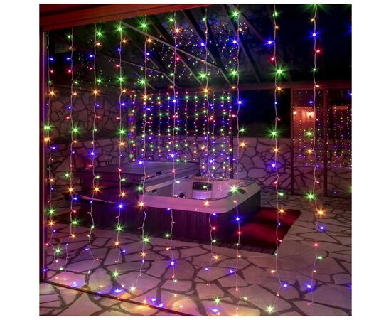 Гірлянда ColorWay штора водоспад 3x3м 300LED 220V кольорова (CW-GW-300L33VWFMC), зображення 12 Гірлянда ColorWay штора водоспад 3x3м 300LED 220V кольорова (CW-GW-300L33VWFMC), зображення 12