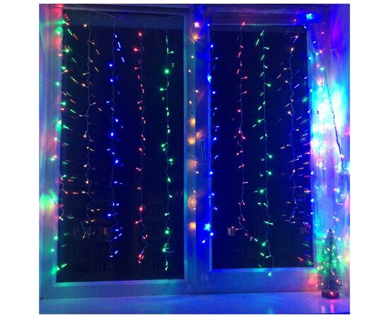 Гірлянда ColorWay штора водоспад 3x3м 300LED 220V кольорова (CW-GW-300L33VWFMC), зображення 3 Гірлянда ColorWay штора водоспад 3x3м 300LED 220V кольорова (CW-GW-300L33VWFMC), зображення 3