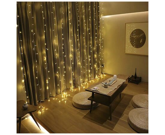 Гірлянда ColorWay штора водоспад 3x3м 300LED 220V теплий (CW-GW-300L33VWFWW), зображення 3 Гірлянда ColorWay штора водоспад 3x3м 300LED 220V теплий (CW-GW-300L33VWFWW), зображення 3