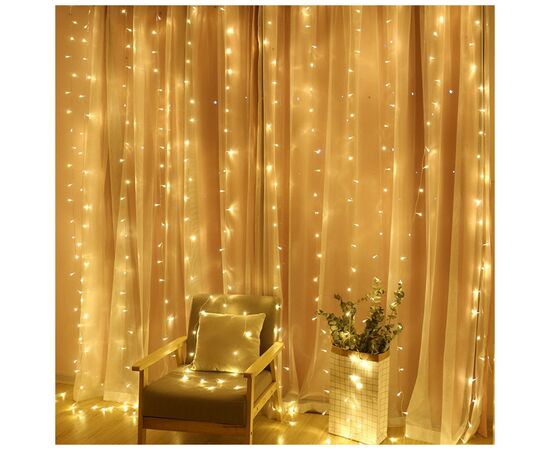Гірлянда ColorWay штора водоспад 3x3м 300LED 220V теплий (CW-GW-300L33VWFWW), зображення 9 Гірлянда ColorWay штора водоспад 3x3м 300LED 220V теплий (CW-GW-300L33VWFWW), зображення 9