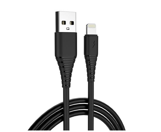 Зарядное устройство ColorWay 1USB AUTO ID 2A (10W) black + cable Lightning (CW-CHS012CL-BK), изображение 2 Зарядное устройство ColorWay 1USB AUTO ID 2A (10W) black + cable Lightning (CW-CHS012CL-BK), изображение 2
