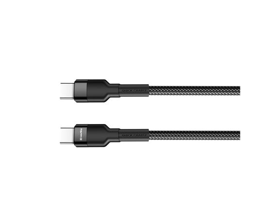 Дата кабель USB Type-C to Type-C 1.0m 3.0A black ColorWay (CW-CBPDCC047-BK), изображение 5 Дата кабель USB Type-C to Type-C 1.0m 3.0A black ColorWay (CW-CBPDCC047-BK), изображение 5
