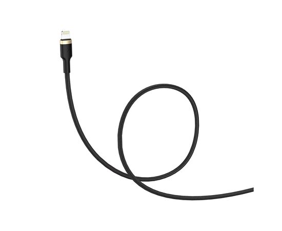 Дата кабель USB 2.0 AM to Lightning 1.0m spiral black ColorWay (CW-CBUL051-BK), изображение 2 Дата кабель USB 2.0 AM to Lightning 1.0m spiral black ColorWay (CW-CBUL051-BK), изображение 2