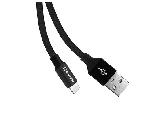 Дата кабель USB 2.0 AM to Lightning 0.25m black ColorWay (CW-CBUL048-BK), изображение 3 Дата кабель USB 2.0 AM to Lightning 0.25m black ColorWay (CW-CBUL048-BK), изображение 3