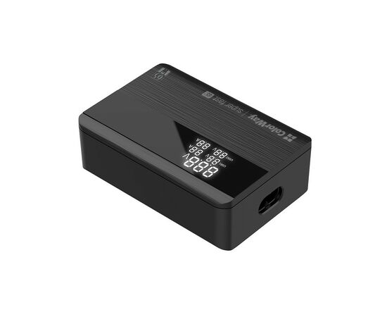 Зарядное устройство ColorWay Power Delivery (2USB-A + 2USB TYPE-C) (65W) black (CW-CHS040PD-BK), изображение 4 Зарядное устройство ColorWay Power Delivery (2USB-A + 2USB TYPE-C) (65W) black (CW-CHS040PD-BK), изображение 4