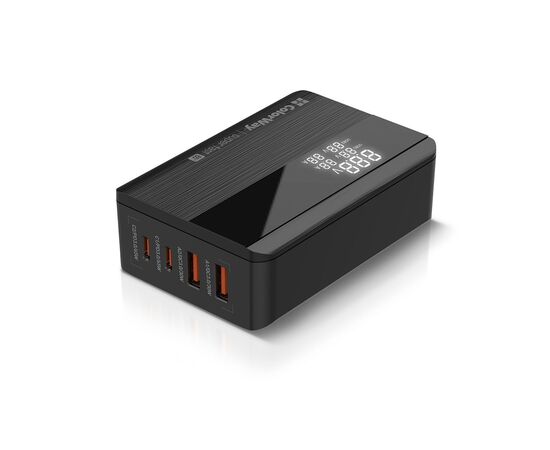 Зарядний пристрій ColorWay Power Delivery (2USB-A + 2USB TYPE-C) (65W) black (CW-CHS040PD-BK)