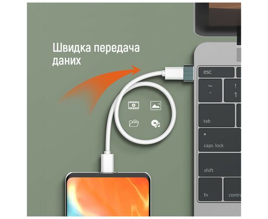 Переходник USB-C to USB-A ColorWay (CW-AD-CA), изображение 10 Переходник USB-C to USB-A ColorWay (CW-AD-CA), изображение 10