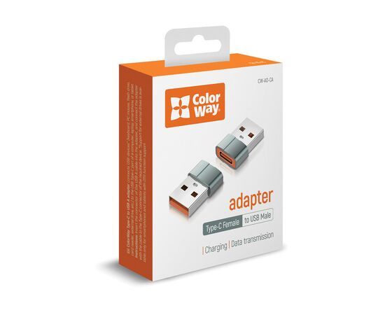 Переходник USB-C to USB-A ColorWay (CW-AD-CA), изображение 8 Переходник USB-C to USB-A ColorWay (CW-AD-CA), изображение 8
