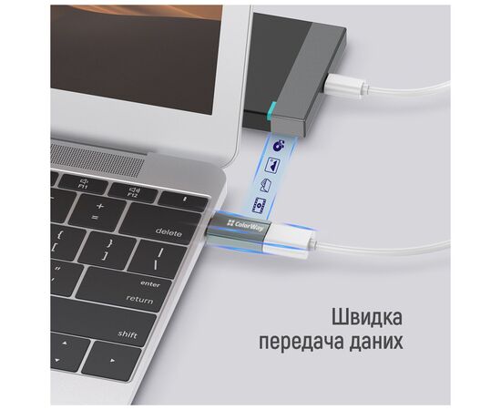 Переходник USB-A toUSB-C ColorWay (CW-AD-AC), изображение 10 Переходник USB-A toUSB-C ColorWay (CW-AD-AC), изображение 10