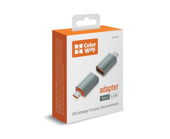 Переходник USB-A toUSB-C ColorWay (CW-AD-AC), изображение 11 Переходник USB-A toUSB-C ColorWay (CW-AD-AC), изображение 11