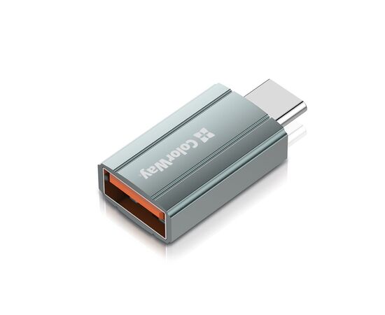 Переходник USB-A toUSB-C ColorWay (CW-AD-AC), изображение 2 Переходник USB-A toUSB-C ColorWay (CW-AD-AC), изображение 2