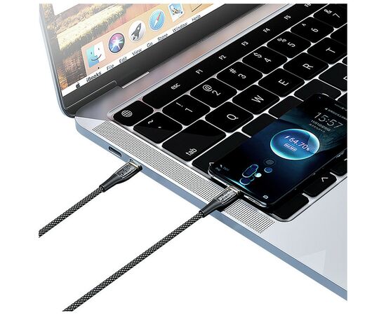 Дата кабель USB-C to USB-C 1.2m 5A 100W transparent head ColorWay (CW-CBPDCC053-BK), изображение 7 Дата кабель USB-C to USB-C 1.2m 5A 100W transparent head ColorWay (CW-CBPDCC053-BK), изображение 7