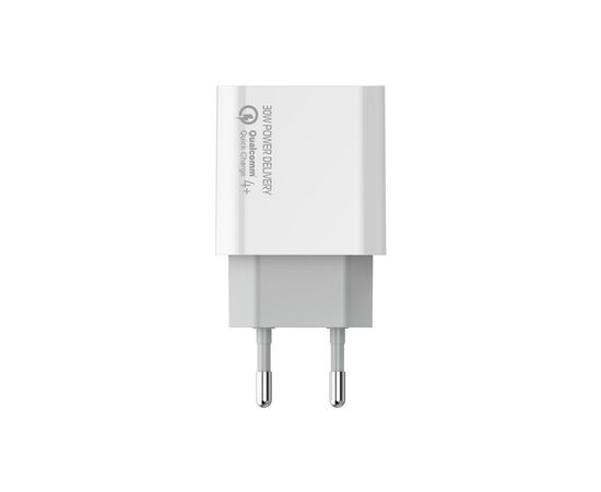 Зарядное устройство ColorWay PD Port PPS USB (Type-C PD + USB QC3.0) (30W) (CW-CHS037PD-WT), изображение 5 Зарядное устройство ColorWay PD Port PPS USB (Type-C PD + USB QC3.0) (30W) (CW-CHS037PD-WT), изображение 5