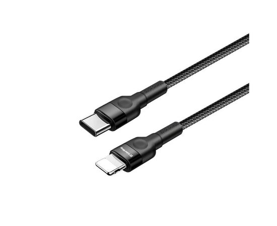 Дата кабель ColorWay USB-C to Lightning 0.3m 3А black (CW-CBPDCL054-BK), изображение 4 Дата кабель ColorWay USB-C to Lightning 0.3m 3А black (CW-CBPDCL054-BK), изображение 4