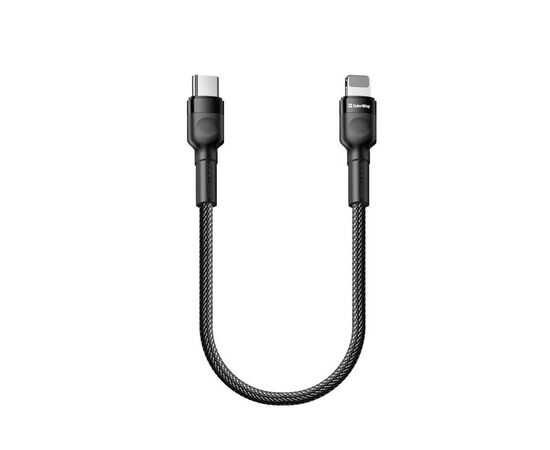 Дата кабель ColorWay USB-C to Lightning 0.3m 3А black (CW-CBPDCL054-BK), изображение 6 Дата кабель ColorWay USB-C to Lightning 0.3m 3А black (CW-CBPDCL054-BK), изображение 6