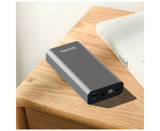 Батарея универсальная ColorWay 20 000 mAh PD/20W, QC/3.0, USB-C/Micro-USB/Lightning/USB-A max.22.5W Gray (CW-PB200LPH3GR-PDD), изображение 10 Батарея универсальная ColorWay 20 000 mAh PD/20W, QC/3.0, USB-C/Micro-USB/Lightning/USB-A max.22.5W Gray (CW-PB200LPH3GR-PDD), изображение 10