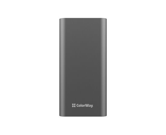 Батарея універсальна ColorWay 20 000 mAh PD/20W, QC/3.0, USB-C/Micro-USB/Lightning/USB-A max.22.5W Gray (CW-PB200LPH3GR-PDD)