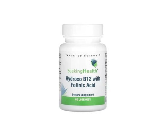 Витамин Seeking Health Витамин B12 и Фолиевая кислота, Hydroxo B12 With Folinic Acid, 60 жеват (SKH-52043)