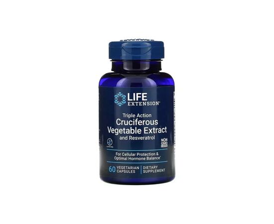Витаминно-минеральный комплекс Life Extension Экстракт крестоцветных тройного действия с ресвератр (LEX-14696)