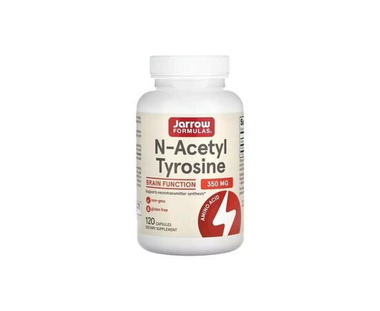 Витаминно-минеральный комплекс Jarrow Formulas N-ацетил Тирозин, 350 мг, N-Acetyl Tyrosine, 120 капсул (JRW-15051)