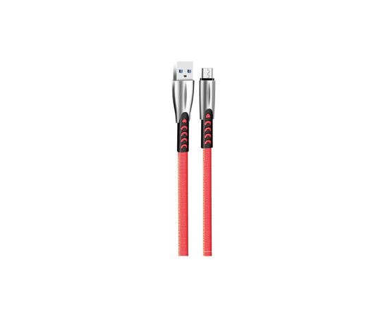 Дата кабель USB 2.0 AM to Micro 5P 1.0m zinc alloy red ColorWay (CW-CBUM011-RD), изображение 2 Дата кабель USB 2.0 AM to Micro 5P 1.0m zinc alloy red ColorWay (CW-CBUM011-RD), изображение 2