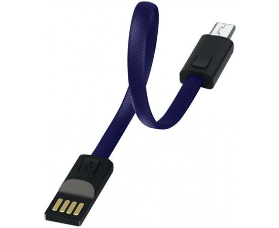 Дата кабель USB 2.0 AM to Micro 5P 0.22m blue ColorWay (CW-CBUM022-BL)