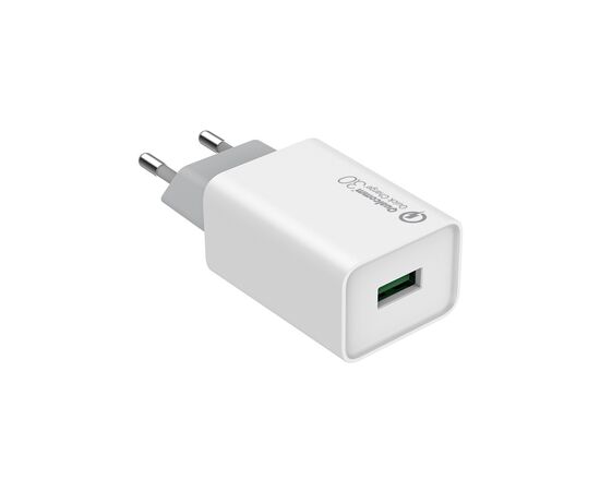 Зарядное устройство ColorWay 1USB Quick Charge 3.0 (18W) (CW-CHS013Q-WT), изображение 2 Зарядное устройство ColorWay 1USB Quick Charge 3.0 (18W) (CW-CHS013Q-WT), изображение 2