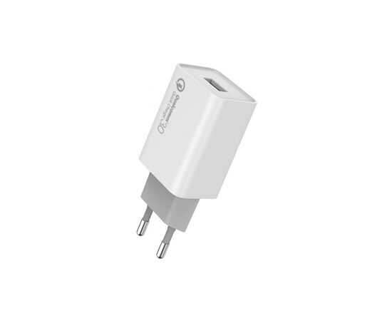 Зарядное устройство ColorWay 1USB Quick Charge 3.0 (18W) (CW-CHS013Q-WT), изображение 3 Зарядное устройство ColorWay 1USB Quick Charge 3.0 (18W) (CW-CHS013Q-WT), изображение 3