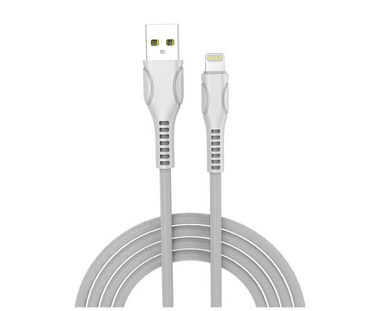 Дата кабель ColorWay USB 2.0 AM to Lightning 1.0m line-drawing white (CW-CBUL027-WH)
