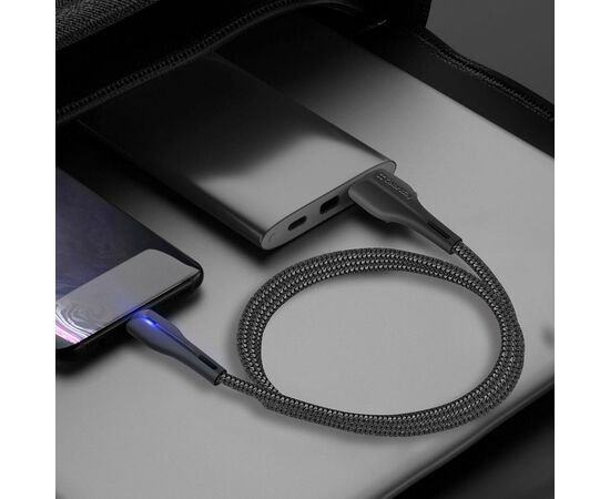 Дата кабель ColorWay USB 2.0 AM to Lightning 1.0m led black (CW-CBUL034-BK), изображение 6 Дата кабель ColorWay USB 2.0 AM to Lightning 1.0m led black (CW-CBUL034-BK), изображение 6